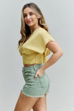 Load image into Gallery viewer, HYFVE Out For Brunch Flowy Sleeve Open Back Crop Top