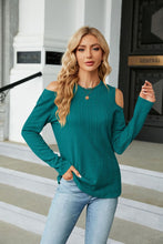 Load image into Gallery viewer, Dropped Shoulder Long Sleeve Blouse