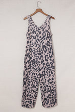 Load image into Gallery viewer, Leopard Sleeveless Wide Leg Jumpsuit