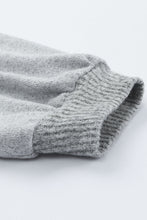 Load image into Gallery viewer, Cutout Ribbed Trim Drawstring Hoodie