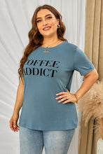 Load image into Gallery viewer, Plus Size Graphic Distressed Tee