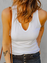 Load image into Gallery viewer, Ribbed Notched Tank Top