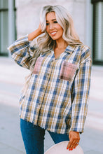 Load image into Gallery viewer, Plaid Raw Hem Button-Up Shirt