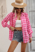 Load image into Gallery viewer, Plaid Lantern Sleeve Shirt