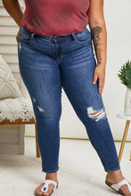 Load image into Gallery viewer, Judy Blue Fay Full Size Cuffed Distressed Slim Jeans