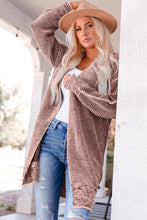 Load image into Gallery viewer, Heathered Open Front Longline Cardigan DIBS l HEATHERED