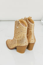Load image into Gallery viewer, Forever Link Rhinestone Cowboy Booties in Gold