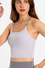 Load image into Gallery viewer, Crisscross Back Scoop Neck Sports Cami