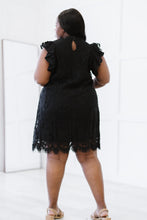 Load image into Gallery viewer, Sweet Lovely by Jen Full Size Fit for Royalty Lace Flutter Sleeve Dress