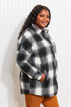 Load image into Gallery viewer, Zenana Autumn Evening Full Size Plaid Longline Shacket