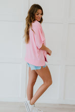 Load image into Gallery viewer, Sew In Love Sippin' Lemonade Full Size Run French Terry Top in Pink