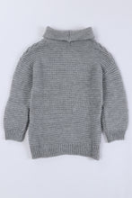 Load image into Gallery viewer, Girls Dropped Shoulder Turtleneck Sweater