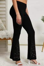 Load image into Gallery viewer, Vocal Eyes on You Full Size Rhinestone Flared Leggings