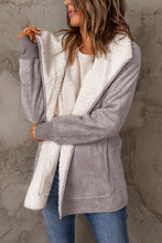 Load image into Gallery viewer, Faux Suede Sherpa Lining Jacket with Pockets