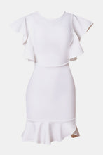 Load image into Gallery viewer, Butterfly Sleeve Fishtail Bandage Dress