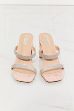 Load image into Gallery viewer, MMShoes Leave A Little Sparkle Rhinestone Block Heel Sandal in Pink