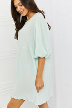 Load image into Gallery viewer, Culture Code She's The One Full Size Puff Sleeve Mini Dress