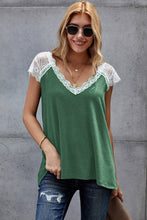Load image into Gallery viewer, Lace Sleeve Tee Shirt