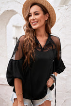 Load image into Gallery viewer, Mesh Lace Long Sleeve Top
