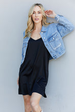 Load image into Gallery viewer, Zenana Spaghetti Strap Slit Mini Dress