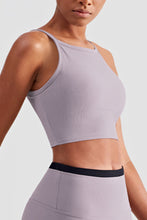 Load image into Gallery viewer, Round Neck Cropped Sports Cami