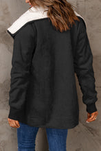 Load image into Gallery viewer, Faux Suede Sherpa Lining Jacket with Pockets