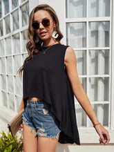 Load image into Gallery viewer, High-Low Mock Neck Tank Top