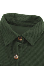 Load image into Gallery viewer, Pocketed Button Ribbed Textured Shirt