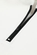 Load image into Gallery viewer, Quarter Zip Dropped Shoulder Sweatshirt