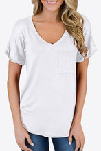 Load image into Gallery viewer, V-Neck Pocketed Tee