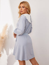 Load image into Gallery viewer, Contrast Statement Collar Mini Dress