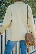 Load image into Gallery viewer, Pocketed Button Ribbed Textured Shirt