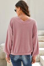 Load image into Gallery viewer, Long Sleeve Solid V Neck Thermal Top