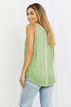 Load image into Gallery viewer, Zenana Comfy Vibes Washed Sleeveless Top in Ash Olive