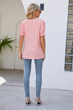 Load image into Gallery viewer, Flounce Sleeve V-Neck Tee