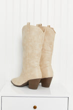 Load image into Gallery viewer, Qupid Westward Embroidered Pointed-Toe Cowboy Boots