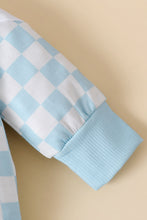 Load image into Gallery viewer, Baby Checkered Quarter-Zip Hoodie and Joggers Set