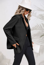 Load image into Gallery viewer, Lapel Collar Long Sleeve Blazer