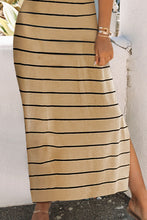 Load image into Gallery viewer, Striped Slit Sleeveless Maxi Dress