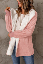 Load image into Gallery viewer, Faux Suede Sherpa Lining Jacket with Pockets