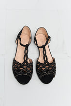 Load image into Gallery viewer, Forever Link Rhinestone Cutout Peep Toe Sandals