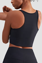 Load image into Gallery viewer, Round Neck Cropped Sports Cami