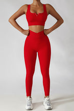 Load image into Gallery viewer, Crossover Waist Seamless Yoga Leggings