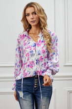 Load image into Gallery viewer, Pink, Yellow, White Floral Blouse