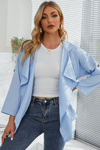 Load image into Gallery viewer, Open Front Drop Shoulder Trench Coat