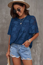Load image into Gallery viewer, Round Neck Puff Sleeve Blouse