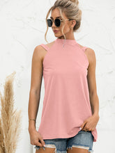 Load image into Gallery viewer, Cutout Mock Neck Tank