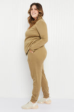 Load image into Gallery viewer, Zenana Comfy and Cozy Full Size Run Lounge Set in Khaki