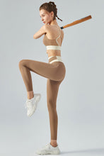 Load image into Gallery viewer, Contrast High Waist Seamless Sports Leggings