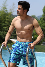 Load image into Gallery viewer, Full Size Printed Drawstring Swim Trunks